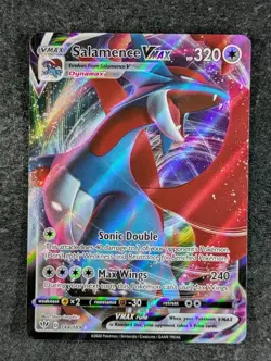 2020 Pokemon SALAMENCE VMAX #144/189 Darkness Ablaze Ultra Rare English - Image 1