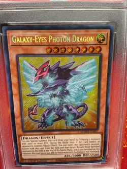 Galaxy-Eyes Photon Dragon (Chibi) BLMM-EN007 Yugioh Battles of Legend PSA 9 - Image 2