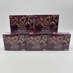 Lot of (5) One Piece English OP-11 A Fist of Divine Speed Booster Boxes Sealed - Image 1