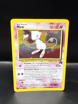 Pokemon TCG Mew 2000 WOTC Black Star Promo 9 Holo League Pokemon Card P - Image 1
