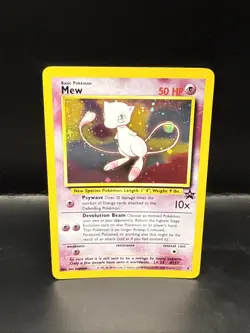 Pokemon TCG Mew 2000 WOTC Black Star Promo 9 Holo League Pokemon Card O - Image 3