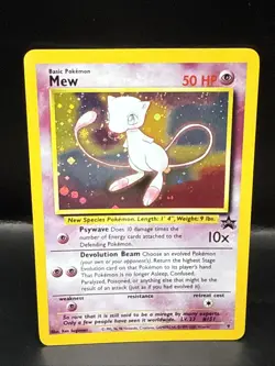 Pokemon TCG Mew 2000 WOTC Black Star Promo 9 Holo League Pokemon Card B - Image 1