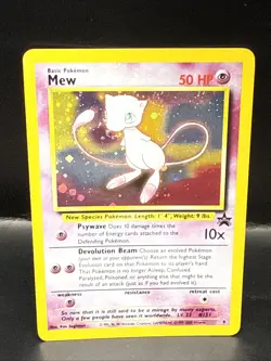 Pokemon TCG Mew 2000 WOTC Black Star Promo 9 Holo League Pokemon Card B - Image 2