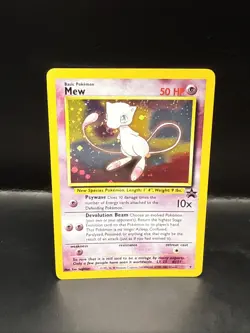 Pokemon TCG Mew 2000 WOTC Black Star Promo 9 Holo League Pokemon Card B - Image 3