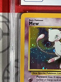 CGC 9 TCG Mew Holo Rare Vintage Promo #9 Card Pokemon League GRADED PSA 7157 - Image 3