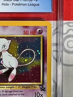 CGC 9 TCG Mew Holo Rare Vintage Promo #9 Card Pokemon League GRADED PSA 7157 - Image 4