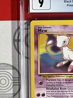 CGC 9 TCG Mew Holo Rare Vintage Promo #9 Card Pokemon League GRADED PSA 5067 - Image 3