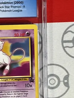 CGC 9 TCG Mew Holo Rare Vintage Promo #9 Card Pokemon League GRADED PSA 5067 - Image 4
