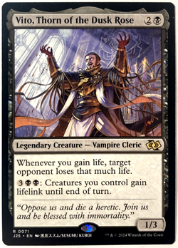 MTG Vito, Thorn of the Dusk Rose Anime Foundations Jumpstart 71 NM - Image 1