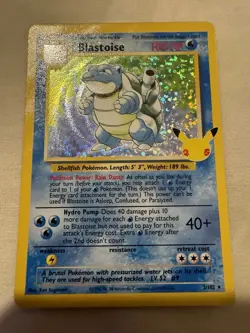 Pokemon TCG Blastoise Celebrations Card 2/102 25th Anniversary Edition NM - Image 1
