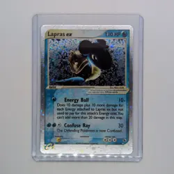 Pokemon TCG Lapras ex 99/109 EX Ruby and Sapphire Holo Ultra Rare With Swirl LP - Image 1