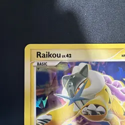 Pokemon Card - Raikou Cracked Ice Secret Wonders 16/132 Holo Rare LP - Image 2
