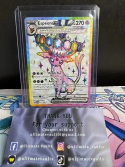 Pokemon TCG: Espeon ex SVP175 Sv: Scarlet & Violet Promo Cards Holo NM - Image 1
