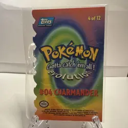 Pokemon Topps the Movie Animation Non-Holo Die-Cut Charmander Card 4 of 12 - Image 2