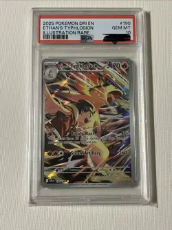 Pokemon TCG Destined Rivals Ethan's Typhlosion Card 190/182 PSA 10 - Image 1