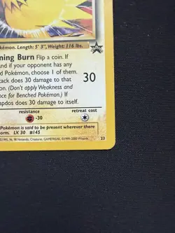 Pokemon Card Zapdos #23 WoTC Promo Black Star - DMG - Image 5