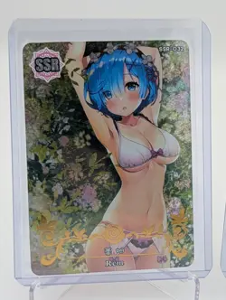 Rem, Re:Zero Waifu Cards Goddess Story Senpai Doujin Anime girl CCG Waifu Cards - Image 3