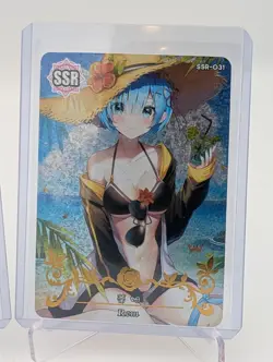 Rem, Re:Zero Waifu Cards Goddess Story Senpai Doujin Anime girl CCG Waifu Cards - Image 5