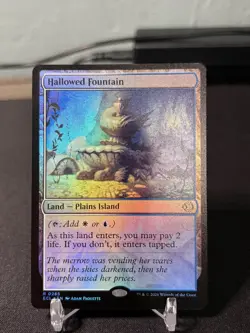 Hallowed Fountain Plains Island Lorwyn Eclipsed MTG #0265 FOIL - Image 1
