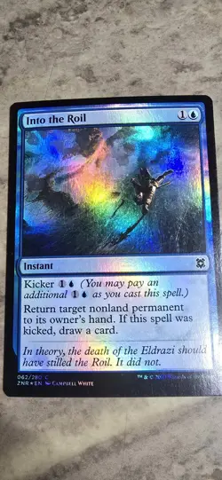 Into the Roil Zendikar Rising Foil Instant Common MTG NM - Image 1