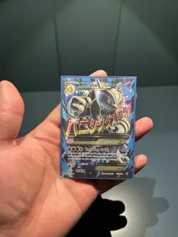 Pokemon TCG M Mewtwo EX Full Art Holo Card 159/162 Breakthrough - Image 1