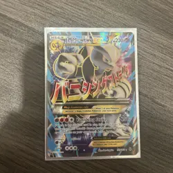 Pokemon TCG M Mewtwo EX Full Art Holo Card 159/162 Breakthrough - Image 1