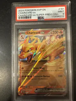 Pokemon Charizard EX TCG SVP 161 Super Premium Collection Black Star Promo PSA 9 - Image 1