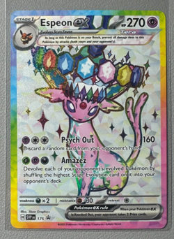 Pokemon Prismatic Evolutions Espeon ex 175 SVP175 Figure Collection Promo 9 - Image 1