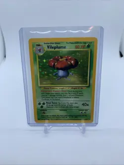 1999 Pokemon Jungle Holo Vileplume No-Symbol ERROR 15/64 MP - Image 1