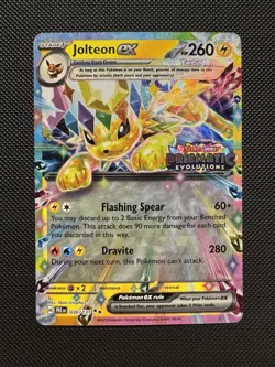 Pokemon TCG Jolteon ex 030/131 (Prismatic Evolutions Stamped) Promo Near Mint - Image 1