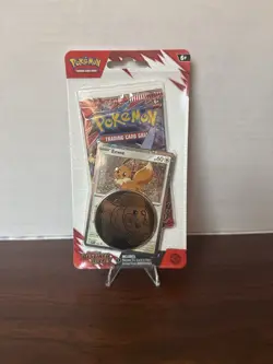 Pokemon TCG Destined Rivals Checklane Blister Pack Eevee Promo - Factory Sealed - Image 1