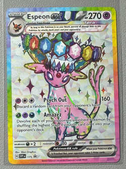 Pokemon Prismatic Evolutions Espeon ex 175 SVP175 Figure Collection Promo 8 - Image 1