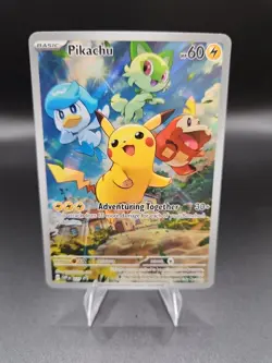 Pokemon Pikachu TCG Black Star Promo SVP027 Holo - Paldea Evolved #027 NM Promo - Image 1