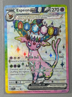 Pokemon Prismatic Evolutions Espeon ex 175 SVP175 Figure Collection Promo 7 - Image 1