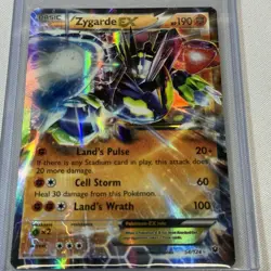 Zygarde EX 054/124 Ultra Rare Pokemon TCG XY Fates Collide Holo Mint Condition - Image 1