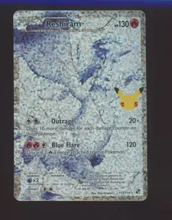 2011 Pokemon Celebrations Classic Black & White #113 Reshiram - Image 1