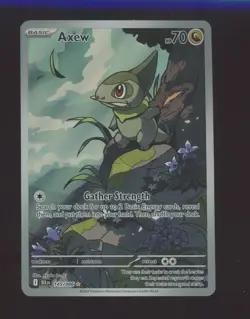 2025 Pokemon BLK EN Illustration Rare #145 Axew - Image 1