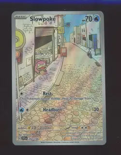 2023 Pokemon SVI EN Illustration Rare #204 Slowpoke - Image 1