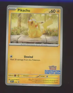 2025 Pokemon SVP EN BSP Illustration Contest #214 Pikachu - Image 1