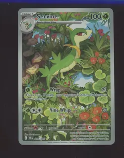 2025 Pokemon BLK EN Illustration Rare #088 Servine - Image 1