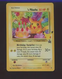2021 Pokemon Celebrations Classic BSP #24 __________ 's Birthday Pikachu - Image 1