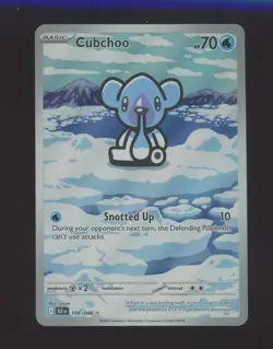 2025 Pokemon BLK EN Illustration Rare #109 Cubchoo - Image 1