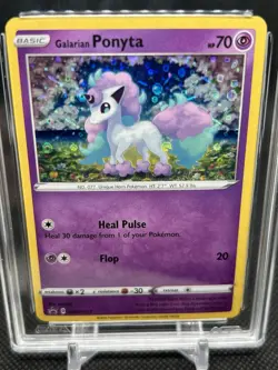 ✨AGS MINT+ 9.5✨GALARIAN PONYTA POKEMON BLACK STAR PROMO HOLO SWSH013 - Image 2