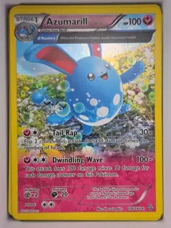 Pokemon TCG Azumarill (Alpha) 104/160 XY- Primal Clash (PRC) Holo LP - Image 1