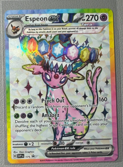 Pokemon Prismatic Evolutions Espeon ex 175 SVP175 Figure Collection Promo 5 - Image 1
