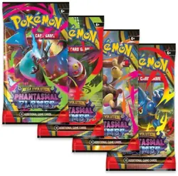 Pokemon TCG Mega Evolution Phantasmal Flames Booster Pack Art Set 4 Sealed New - Image 3