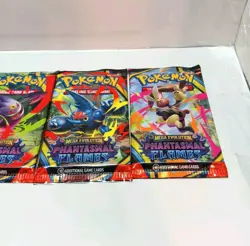 Pokemon TCG Mega Evolution Phantasmal Flames Booster Pack Art Set 4 Sealed New - Image 4