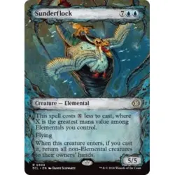 SUNDERFLOCK (SHOWCASE) X4 Lorwyn Eclipsed ECL Magic MTG MINT CARD - Image 1