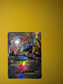 Pokemon card Mega M Metagross EX ultra rare XY35 TCG black star promo - Image 1