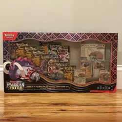 Pokemon TCG Paldean Fates Great Tusk ex Iron Threads Ex Premium Collection NEW - Image 1